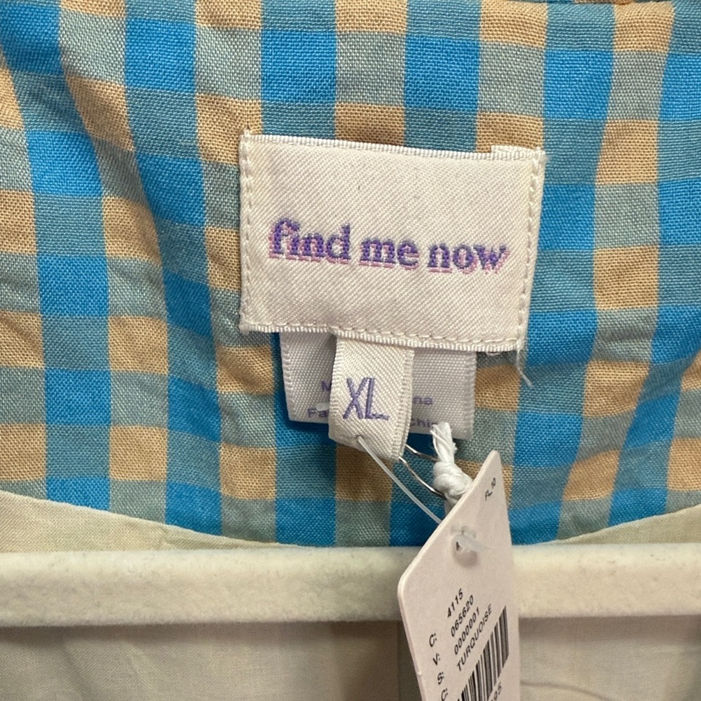 NWT Anthropologie Find Me Now Utility Jacket
Women's Size XL Blue Tan Gingham - Picture 6 of 6